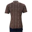 Stripes Brown T-shirt : Regular