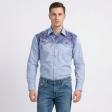 Handpainted Blue Shirt : Ditto