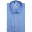 Self Design Blue Shirt : Slim