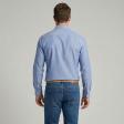 Self Design Blue Shirt : Slim