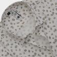 Print Cream Shirt : Slim