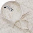 Print Cream Shirt : Slim