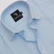 Plain Blue Shirt : Business