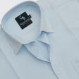 Self Design Blue Shirt : Business