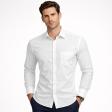 Self Design White Shirt : Business