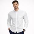 Self Design White Shirt : Business