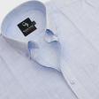 Self Design Blue Shirt : Business