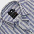 Stripes Blue Shirt : Business