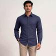Plain Navy Blue Shirt : Business