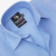 Plain Blue Shirt : Business