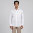 Self Design White Shirt : Business
