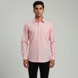 Self Design Pink Shirt : Business