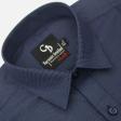 Self Design Navy Blue Shirt : Business