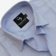 Self Design Blue Shirt : Business
