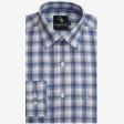 Checks Blue Shirt : Business