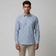 Checks Blue Shirt : Business