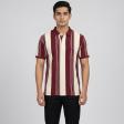 Stripes Maroon T-shirt : Regular