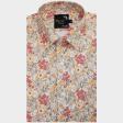 Print Peach Shirt : Party