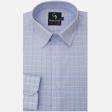 Checks Light Blue Shirt : Business