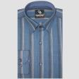 Stripes Blue Shirt : Business