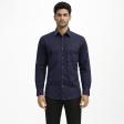 Plain Navy Blue Shirt : Business