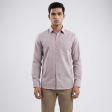 Self Design Mauve Shirt : Business