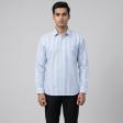 Stripes Light Blue Shirt : Business