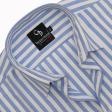 Stripes Light Blue Shirt : Business