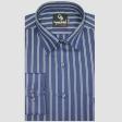 Stripes Navy Blue Shirt : Business