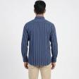 Stripes Navy Blue Shirt : Business