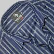 Stripes Navy Blue Shirt : Business