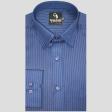 Stripes Navy Blue Shirt : Business