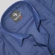 Stripes Navy Blue Shirt : Business