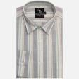 Stripes Light Gray Shirt : Business