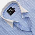 Stripes Light Blue Shirt : Business