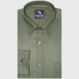 Plain Bottle Green Shirt : Business