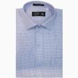 Self Design Light Blue Shirt : Business