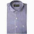 Checks Dark Blue Shirt : Business