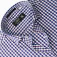 Checks Dark Blue Shirt : Business