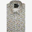 Print Blue Shirt : Party