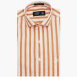Stripes Orange Shirt : Business