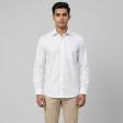 Self Design White Shirt : Business