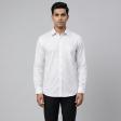 Self Design White Shirt : Business