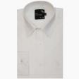 Self Design White Shirt : Business