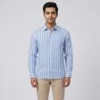 Stripes Blue Shirt : Business