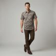 Print Brown Shirt : Party