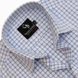Checks Blue Shirt : Business