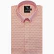 Self Design Pink Shirt : Business