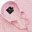 Self Design Pink Shirt : Business