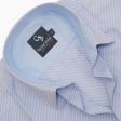Self Design Blue Shirt : Business